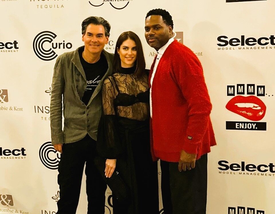 Ian Gerard, Amy Anderson and Paris Parham. (Photo @StyleCredenza)